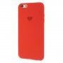Silikonski ovitek s srčkom za iPhone 6 / 6S - rdeče