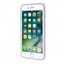 Silikonski ovitek s srčkom za iPhone 6 / 6S - lila