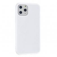 Sijoč ovitek iz mehke plastike za iPhone 11 Pro Max - bela