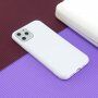 Sijoč ovitek iz mehke plastike za iPhone 11 Pro Max - bela