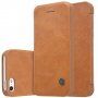 Nillkin Qin flip etui iz PU usnja za iPhone 5 / 5S / SE (2016) - rjava