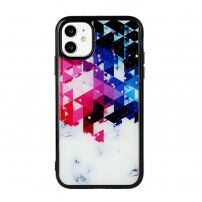 Ovitek iz mehke plastike barvna iluzija in marmor za iPhone 11 Pro - barvita