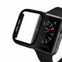 Zaščitni etui s kaljenim steklom za Apple Watch 42mm - črna