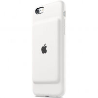 Pristna prevleka skrinje pametne baterije z baterijo za Apple iPhone 6 / 6S - bela
