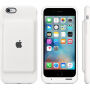 Pristna prevleka skrinje pametne baterije z baterijo za Apple iPhone 6 / 6S - bela