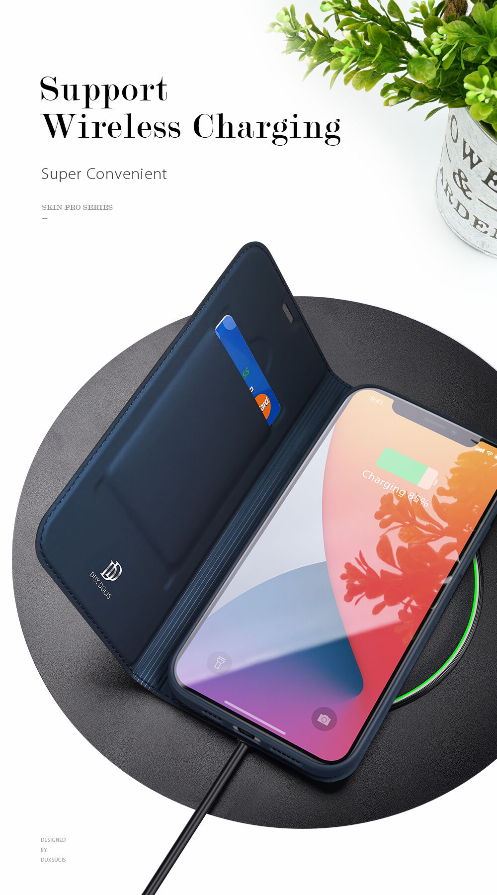 DUX DUCIS flip ovitek za iPhone 12 Pro Max - črna