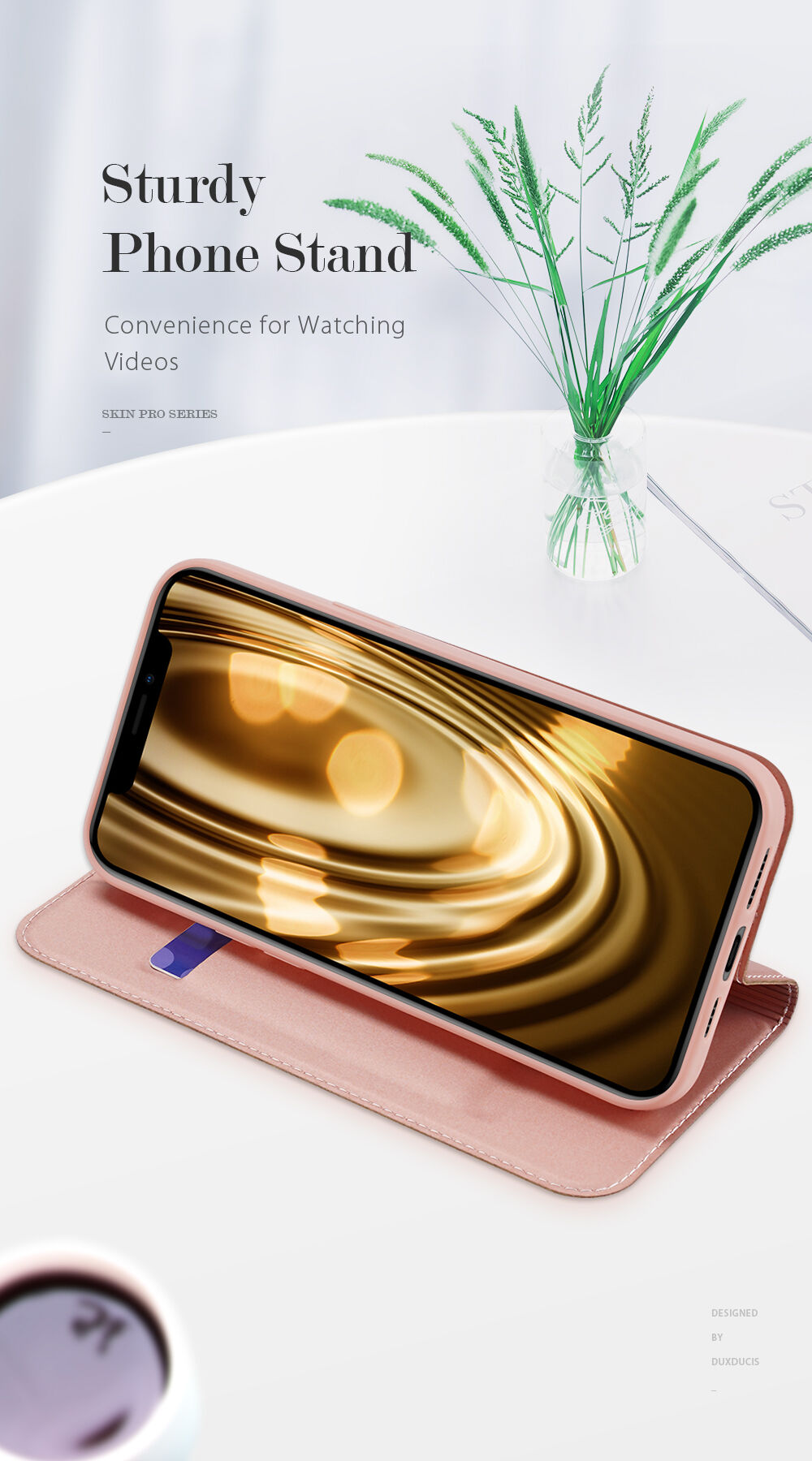 DUX DUCIS flip ovitek za iPhone 12 Pro Max - črna