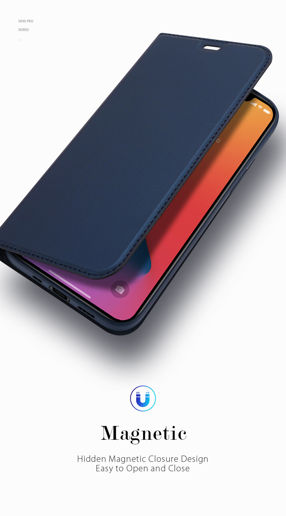 DUX DUCIS flip ovitek za iPhone 12 mini - črna