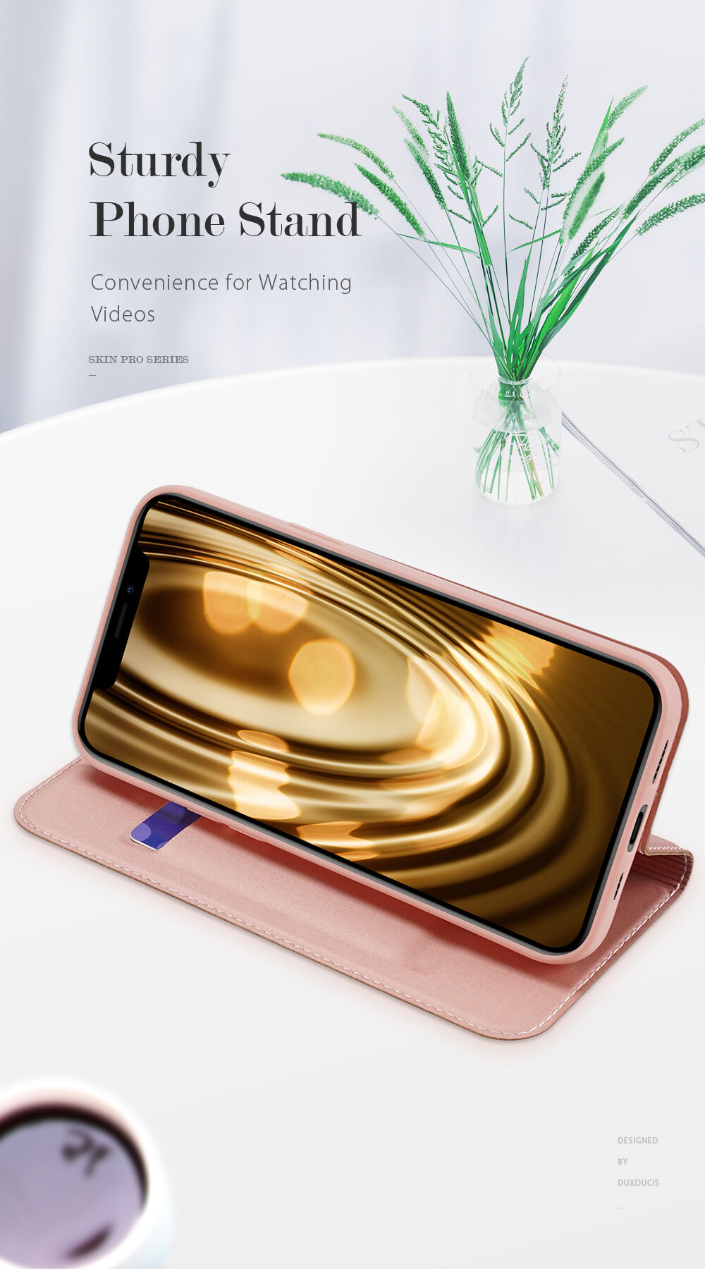 DUX DUCIS flip ovitek za iPhone 12 mini - črna