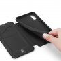 Dux Ducis ovitek z etuijem za kartice za iPhone XR - črna