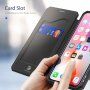 Dux Ducis ovitek z etuijem za kartice za iPhone XS Max - črna