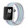 Najlonski pašček s črtami za Apple Watch Ultra 49mm / 46mm / 45mm / 44mm / 42mm - cijan