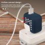 Silikonski luknjasti zaščitni ovitek za adapter 45W - črna