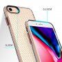 Prozoren ovitek s strukturo čebeljega satja za iPhone 6 / 6S / 7/8 - jasno