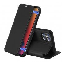 Dux Ducis ovitek z etuijem za kartice za iPhone 12 Pro Max - črna
