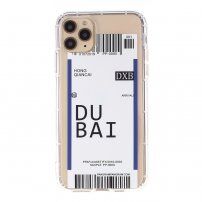 Ovitek iz mehke plastike z vzorcem avijonske karte za iPhone 12 Pro Max - Dubai
