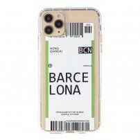 Ovitek iz mehke plastike z vzorcem avijonske karte za iPhone 12 Pro Max - Barcelona
