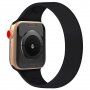 Natakljiv silikonski pašček za Apple Watch Ultra 49mm / 46mm / 45mm / 44mm / 42mm - S - črna