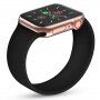 Natakljiv silikonski pašček za Apple Watch Ultra 49mm / 46mm / 45mm / 44mm / 42mm - S - črna
