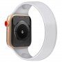 Natakljiv silikonski pašček za Apple Watch Ultra 49mm / 46mm / 45mm / 44mm / 42mm - S - bela