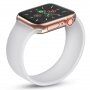 Natakljiv silikonski pašček za Apple Watch Ultra 49mm / 46mm / 45mm / 44mm / 42mm - S - bela
