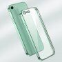 Prozorni ovitek s prevlečenim robom za iPhone 7/8/SE (2020) - črna