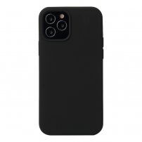 Silikonski pokrov za iPhone 12 Pro Max - črna
