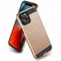 Trpežen ovitek za iPhone 12 Pro Max - brušena tekstura - zlati