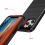Trpežen ovitek za iPhone 12 Pro Max - brušena tekstura - roza-zlato