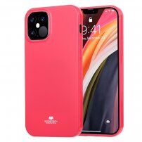 Goospery sijoč ovitek iz mehke plastike za iPhone 12 / 12 Pro - fuksija