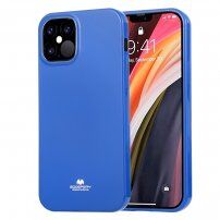 Goospery sijoč ovitek iz mehke plastike za iPhone 12 / 12 Pro - modro