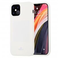 Goospery sijoč ovitek iz mehke plastike za iPhone 12 / 12 Pro - bela
