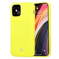 Goospery sijoč ovitek iz mehke plastike za iPhone 12 mini - neonsko rumena