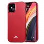 Goospery sijoč ovitek iz mehke plastike za iPhone 12 Pro Max - rdeče