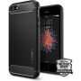 Spigen trpežna prevleka za oklep za Apple iPhone SE (2016) / 5S - črna