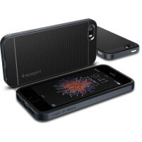 Spigen Neo trpežna prevleka za Apple iPhone SE (2016) / 5S - črna