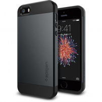 Spigen tanka zaščitna prevleka za Apple iPhone SE (2016) / 5S - črna