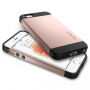 Spigen tanka zaščitna prevleka za Apple iPhone SE (2016) / 5S - roza črna