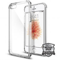 Spigen Crystal Shell zaščitni polikarbonatni pokrov za Apple iPhone SE (2016) / 5S - jasno