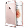 Spigen Crystal Shell zaščitni polikarbonatni pokrov za Apple iPhone SE (2016) / 5S - jasno roza
