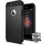 Spigen Armor trpežna tanka prevleka za Apple iPhone SE (2016) / 5S - črna