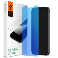 Spigen Glas tR Antiblue HD 2D kaljeno steklo za iPhone - 12 Pro Max - jasno