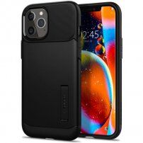 Spigen Slim Armor ovitek s stojalom za iPhone 12 Pro Max - črna