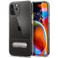 Spigen Slim Armor Essential ovitek s stojalom za iPhone 12 Pro Max - pregleden