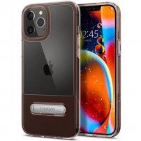 Spigen Slim Armor Essential ovitek s stojalom za iPhone 12 Pro Max - roza