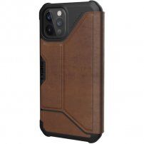 UAG Metropolis LTHR flip etui za iPhone 12 / 12 Pro - rjava