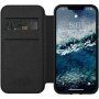 Nomad Folio usnjeni flip etui za iPhone 12 / 12 Pro - črna