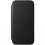 Nomad Folio usnjeni flip etui za iPhone 12 Pro Max - črna