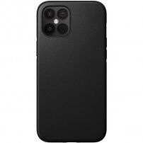 Nomad Rugged trpežen usnjen ovitek za iPhone 12 Pro Max - črna