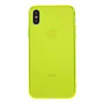 Neonski ovitek iz mehke plastike za iPhone X / XS - rumena